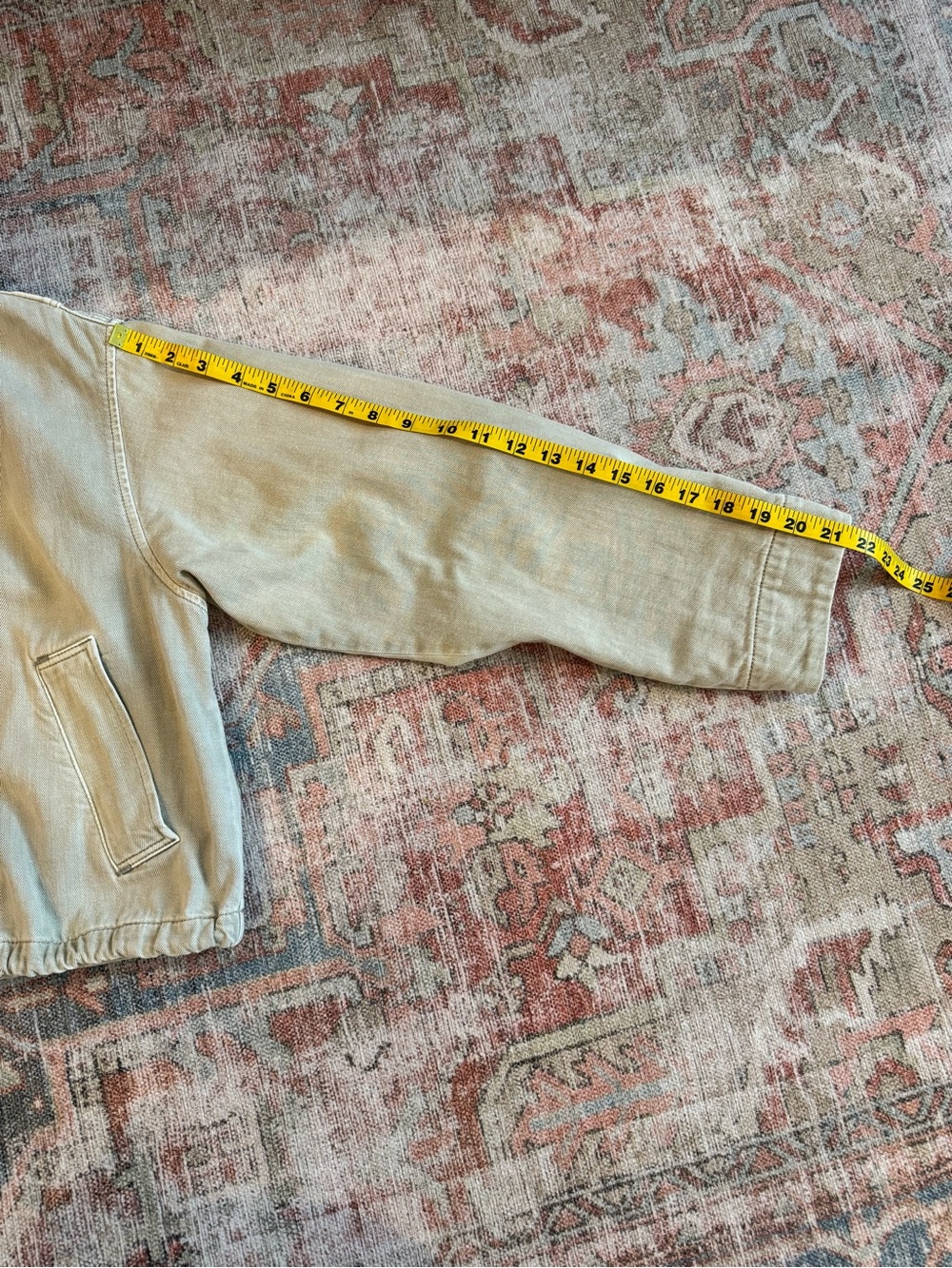 Madewell Denim Field Crop Funnel Neck Jacket in Khaki - S - Sold Out Online! - Picture 8 of 11